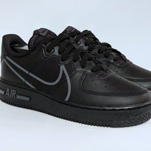 Nike Air Force 1 React Black Shoes AF1 Sz 6.5Y